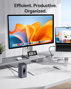 Baseus Spacemate USB-C and USB-A ports delivering fast data transfer