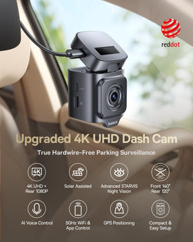 Baseus VD1 Pro rear camera providing reliable 1080p coverage behind the vehicle.