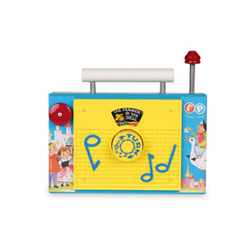 Basic Fun Fisher Price TV Radio scrolling scenes capture attention during song time