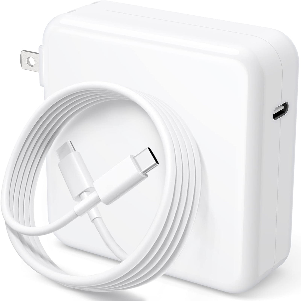 Basickaws front view adapter showing ports and compact design for fast charging