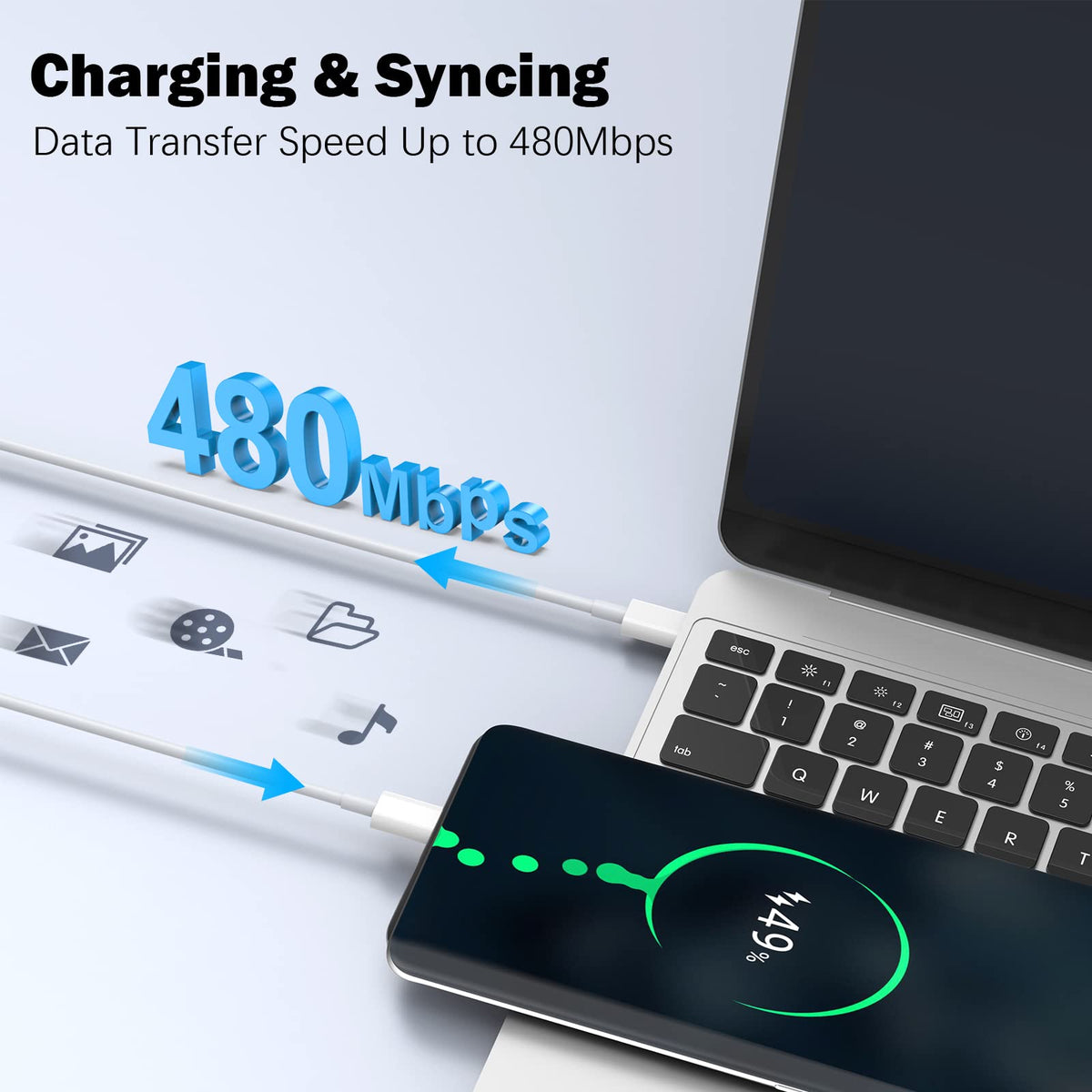 Basickaws travel lifestyle setting with charger and laptop in suitcase for convenience