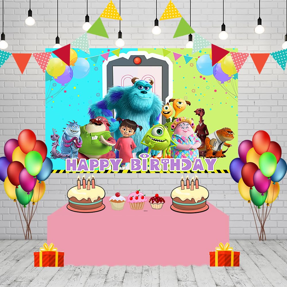 Basifoto backdrop behind cake table showing themed photo-ready benefit for parties