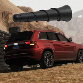 BASIKER 3.2-inch roof antenna on Chrysler 200 preserves AM/FM quality.