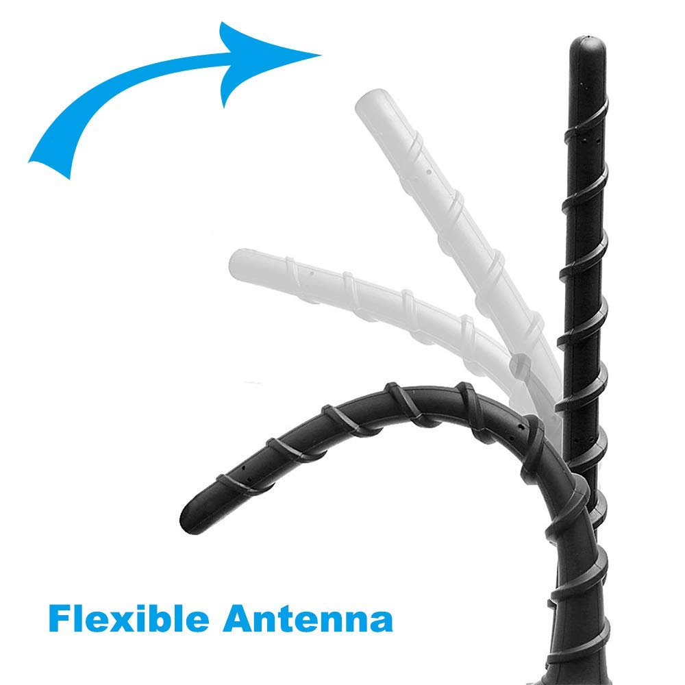 BASIKER 7-inch antenna for Fiat 500 maintains reception without GPS interference.