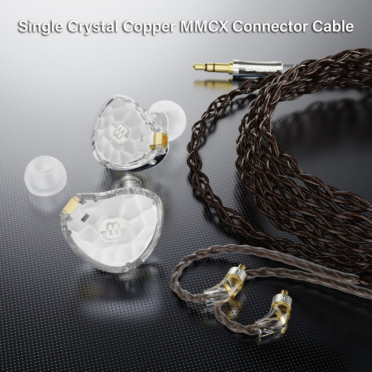 BASN ASONE high-purity MMCX cable delivers clearer sound and reliable connection.