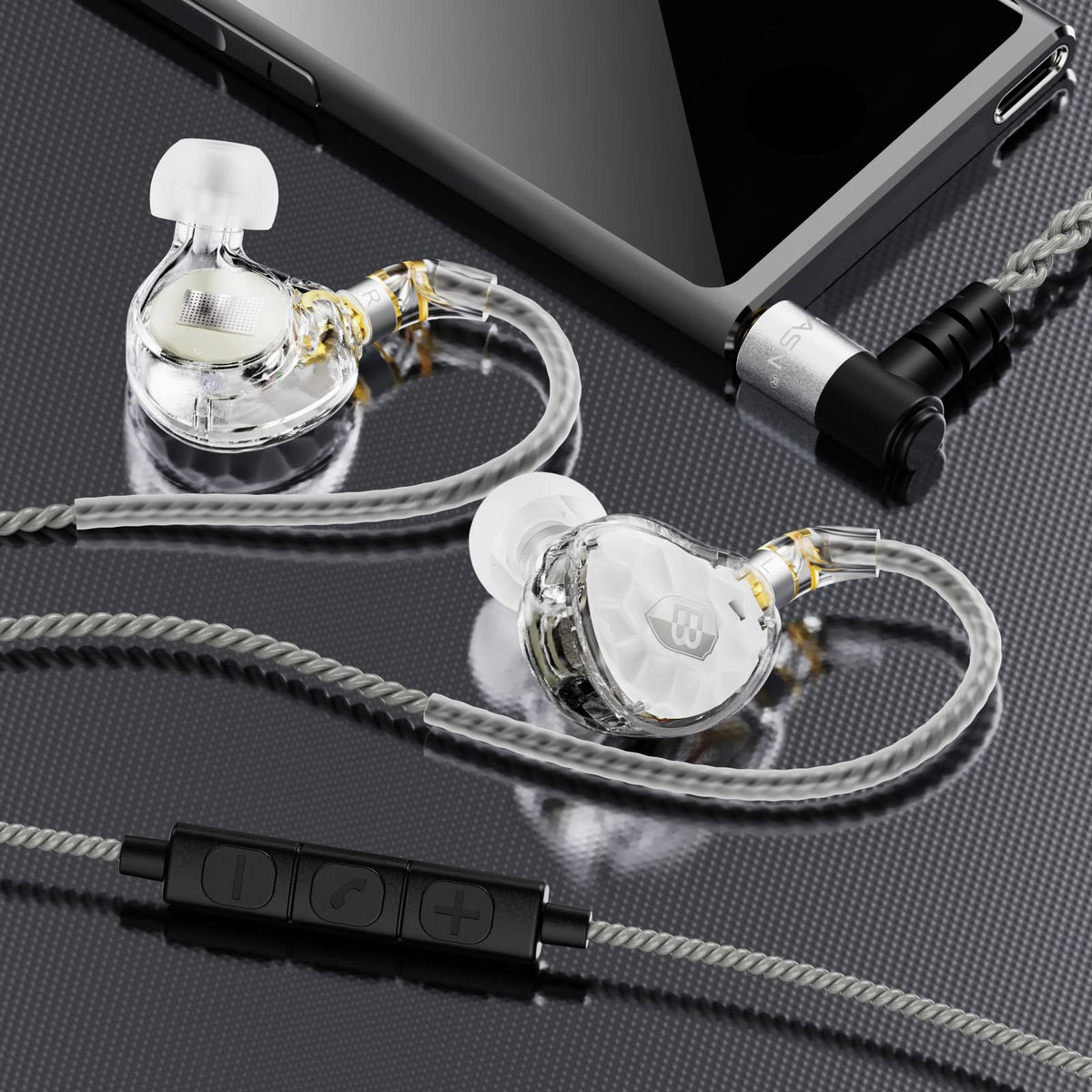 BASN ASONE inline mic cable with control for easy calls and playback.