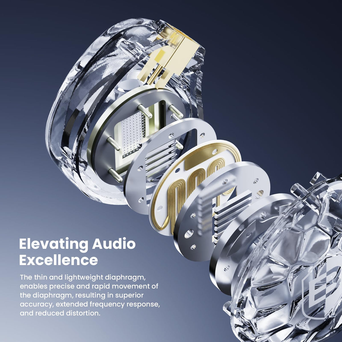 BASN ASONE MMCX cable detail highlighting Litz shielding for clear sound