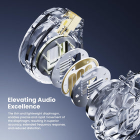 BASN ASONE MMCX cable detail highlighting Litz shielding for clear sound