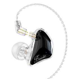 BASN Bmaster 2Pin triple-driver IEMs with case for transport and quick setup on tour.