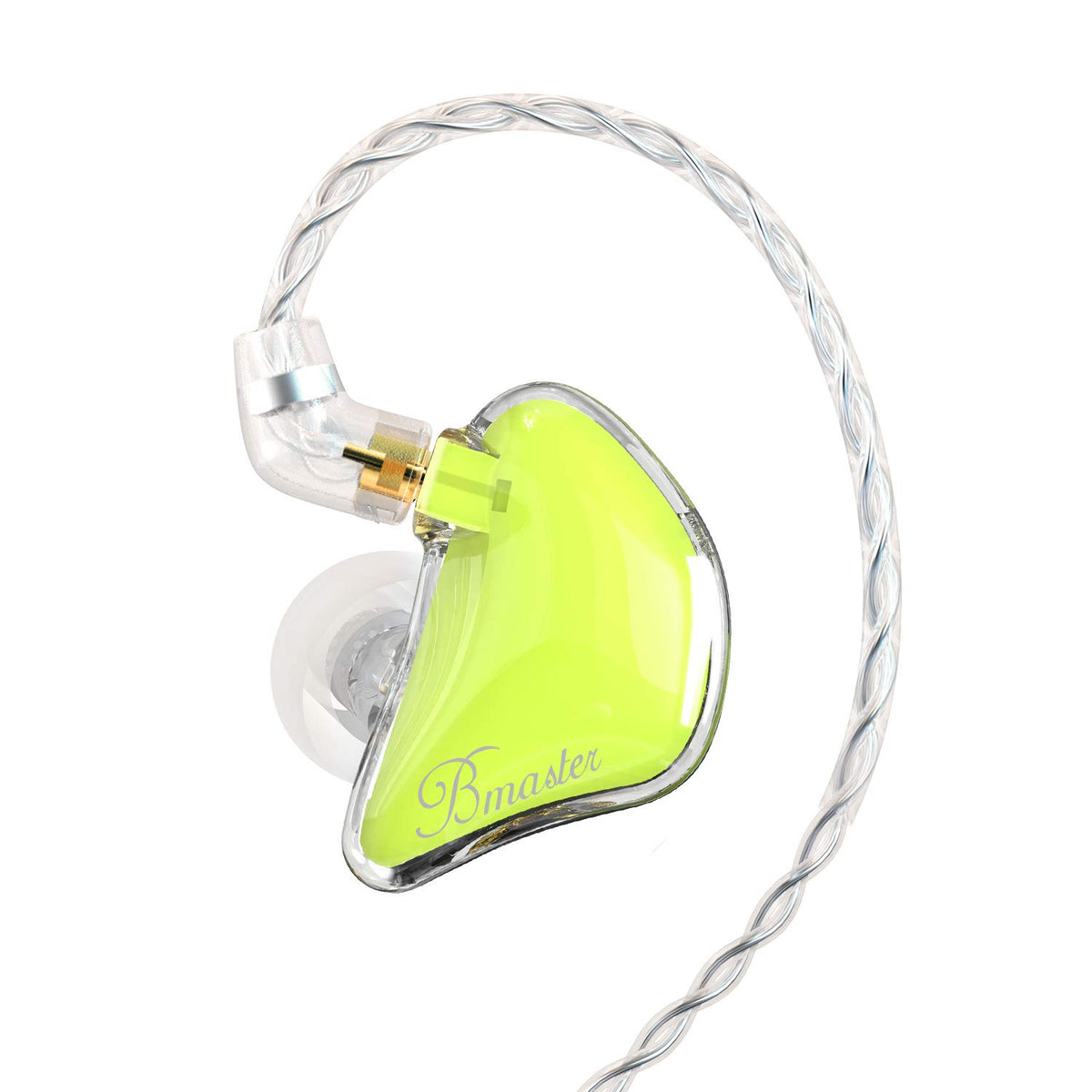 BASN Bmaster earphones front view for portable listening comfort.