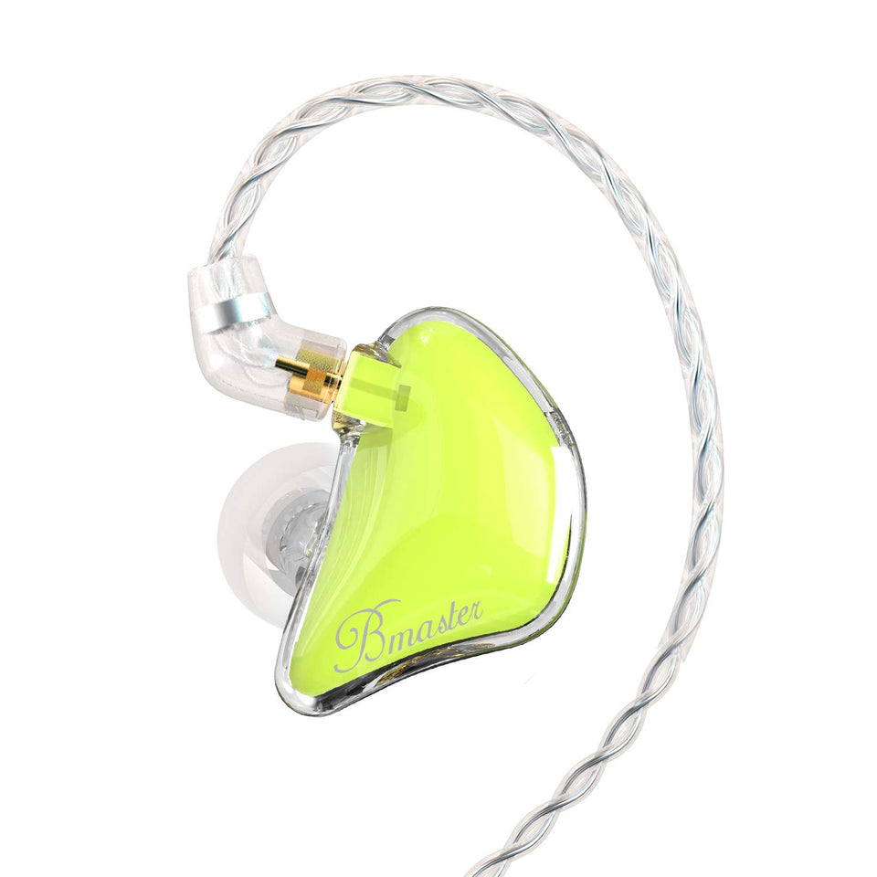 BASN Bmaster earphones front view for portable listening comfort.