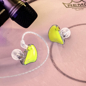 BASN Bmaster wearing over-ear with cable management in use.