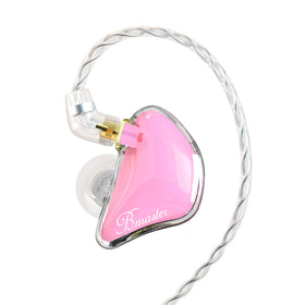 BASN Bmaster triple-driver earphones close-up highlighting detailed sound