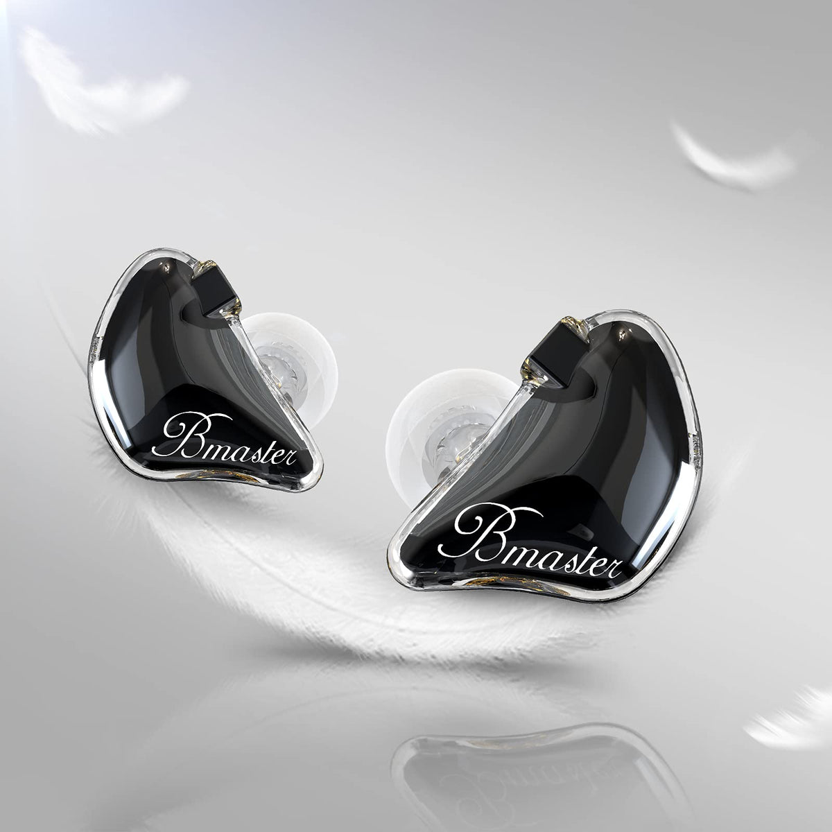 BASN Bmaster secure-fit ear view emphasizes comfortable seal for long sessions