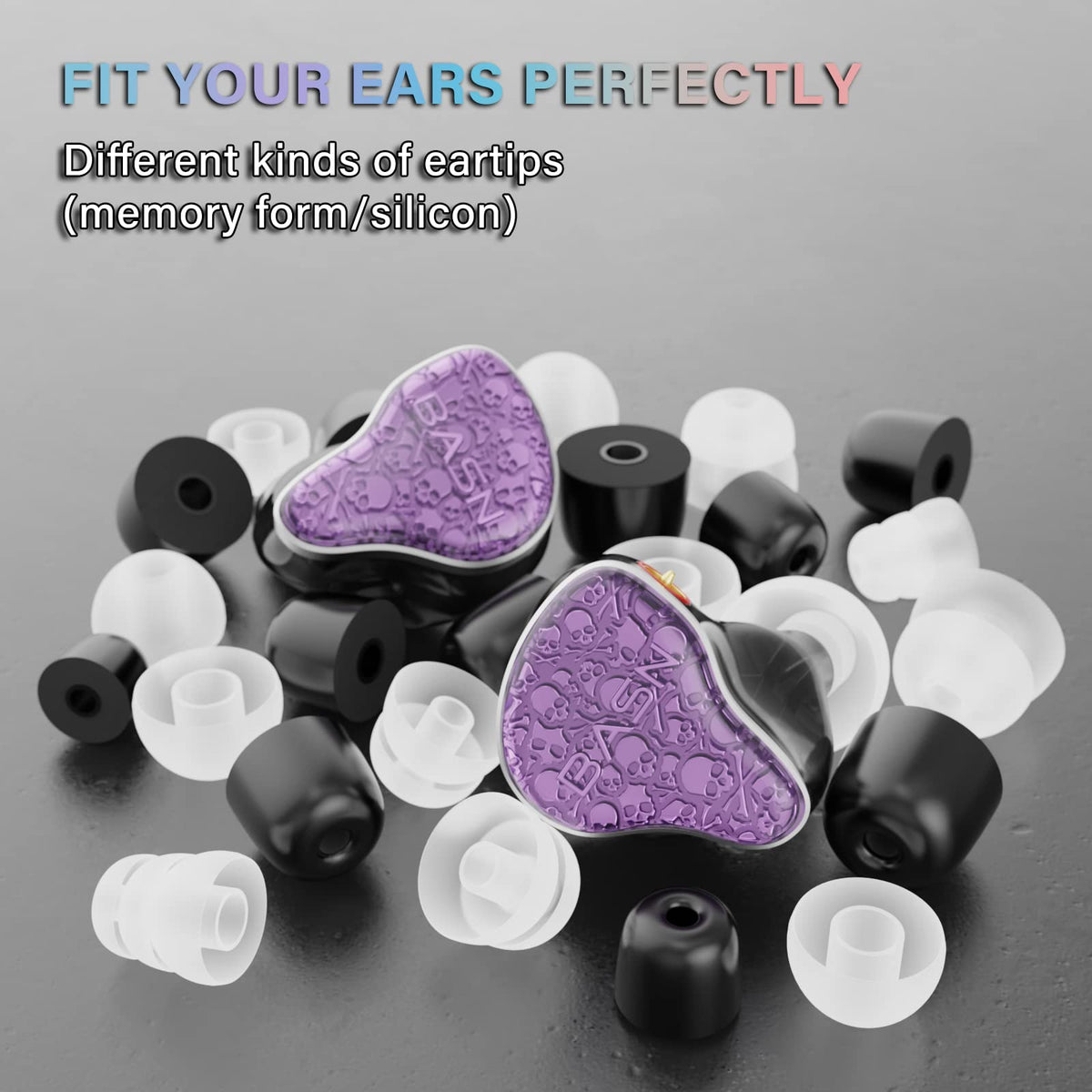 BASN Bmaster5 adjustable earhooks keep a secure fit during performances