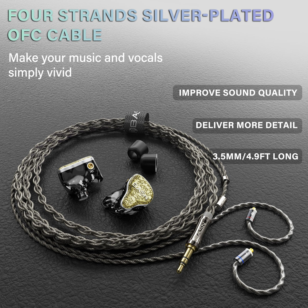 Balanced armature layout inside BASN Bmaster5 for clarity across frequencies