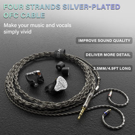 BASN Bmaster5 detachable cables for versatile monitoring setups.