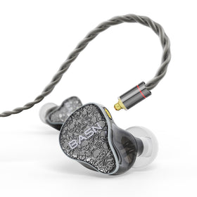 BASN Bmaster5 ear monitors with driver assembly delivering powerful bass and detailed highs.