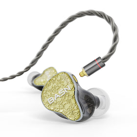 BASN Bmaster5 ear monitors in Starlight Gold for precise stage monitoring