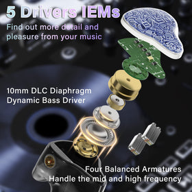 Bmaster5 four BA drivers deliver clear treble and warm mids