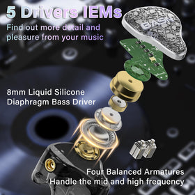 BASN Bmaster5 immersive sound isolation for on-stage focus and reduced ambient noise.