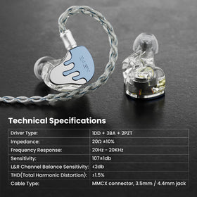 BASN BmasterX detachable cable with silver-plated OFC for durability.