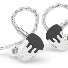BASN BmasterX in-ear monitor with dynamic driver for punchy bass, ideal for tracking.