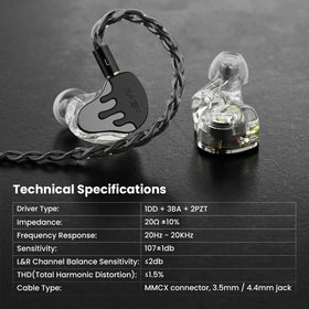 BASN BmasterX noise isolation pro design for clear monitoring