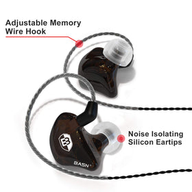 BASN Bsinger BC100 ergonomic earhooks secure over-ear support.