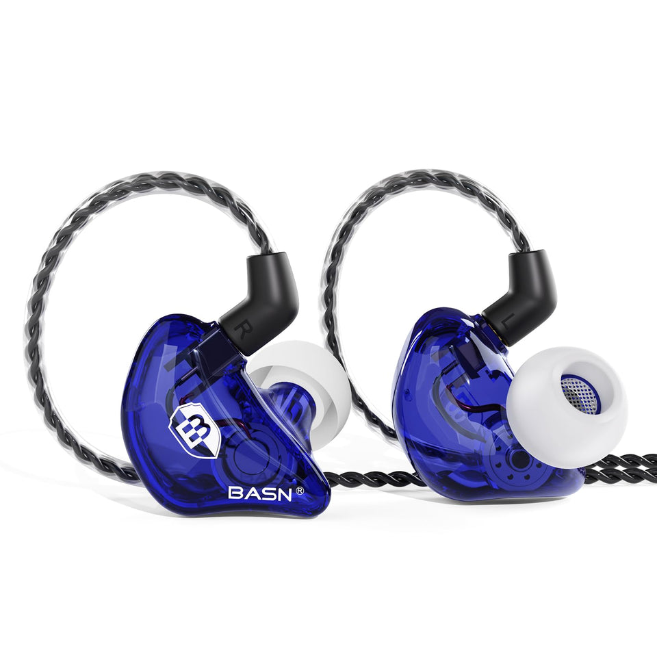 BASN Bsinger BC100 in-ear monitor with MMCX cable for studio precision.