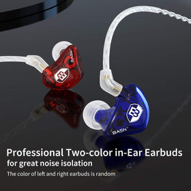 BASN memory-wire earhook detail demonstrating secure over-ear fit and stable performance
