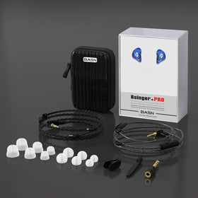 BASN compact carrying case and included accessories protecting IEMs for transport