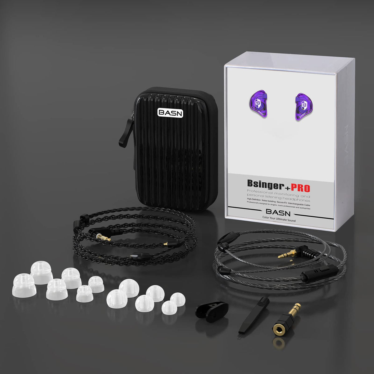BASN Bsinger PRO on-stage lifestyle shot highlighting isolation for focus