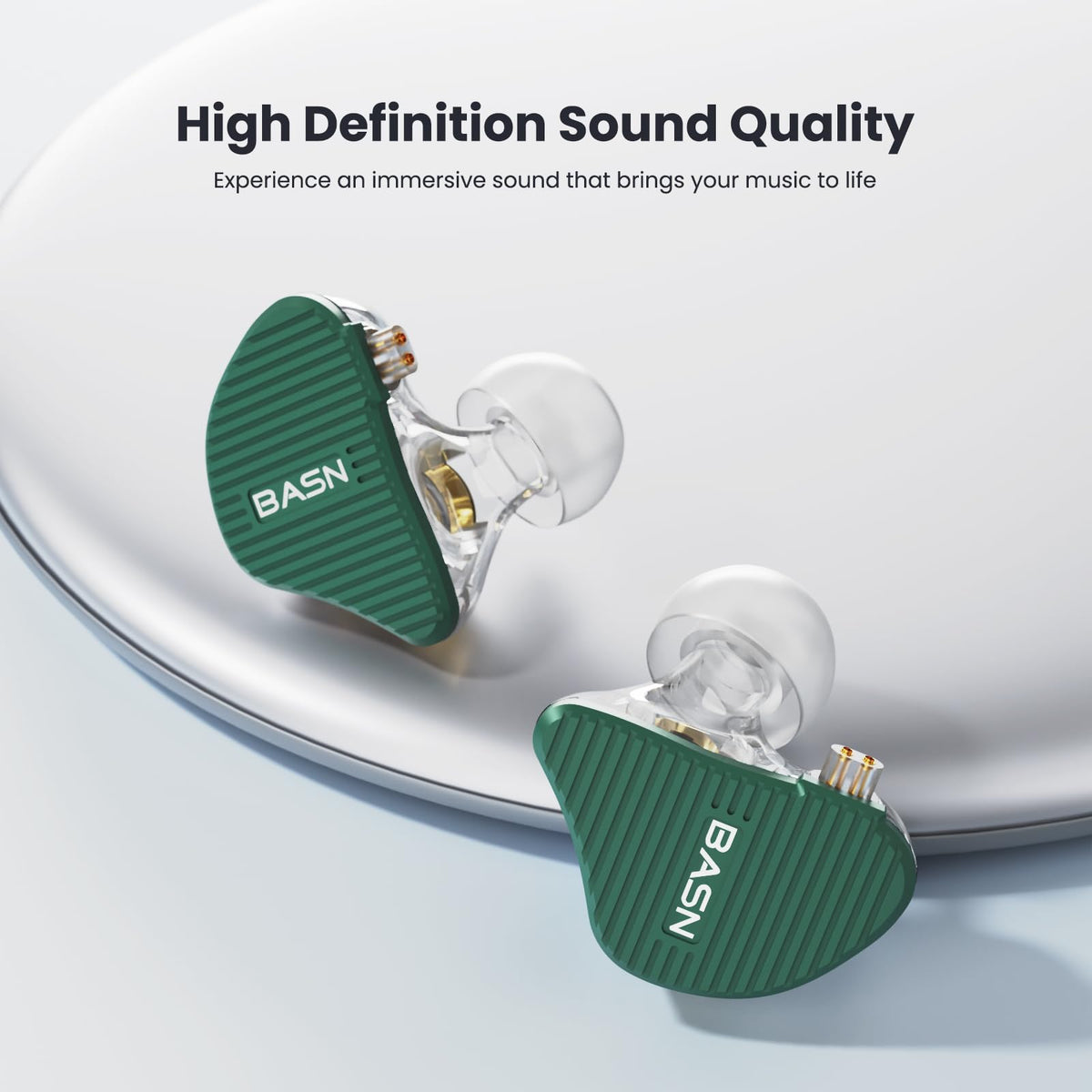 BASN MiX-PD planar driver close-up revealing detail for clearer highs