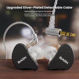 Detachable 2-pin cable on BASN Mix-PD enables quick cable swaps.