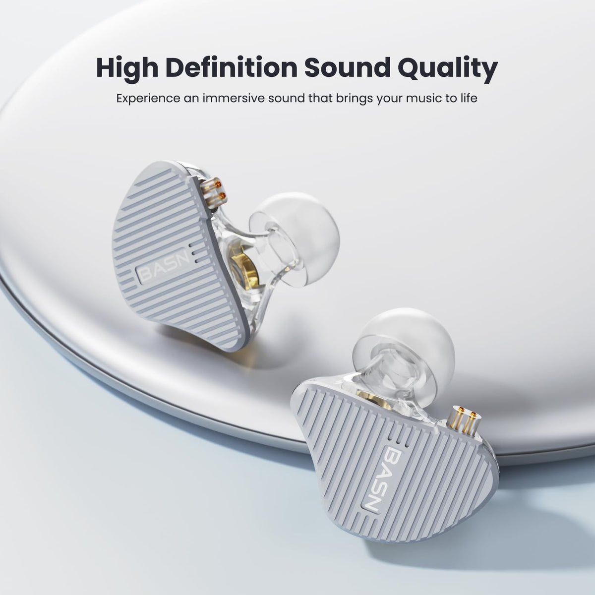 BASN Mix-PD dynamic-driver image showing deep bass for on-the-go listening.