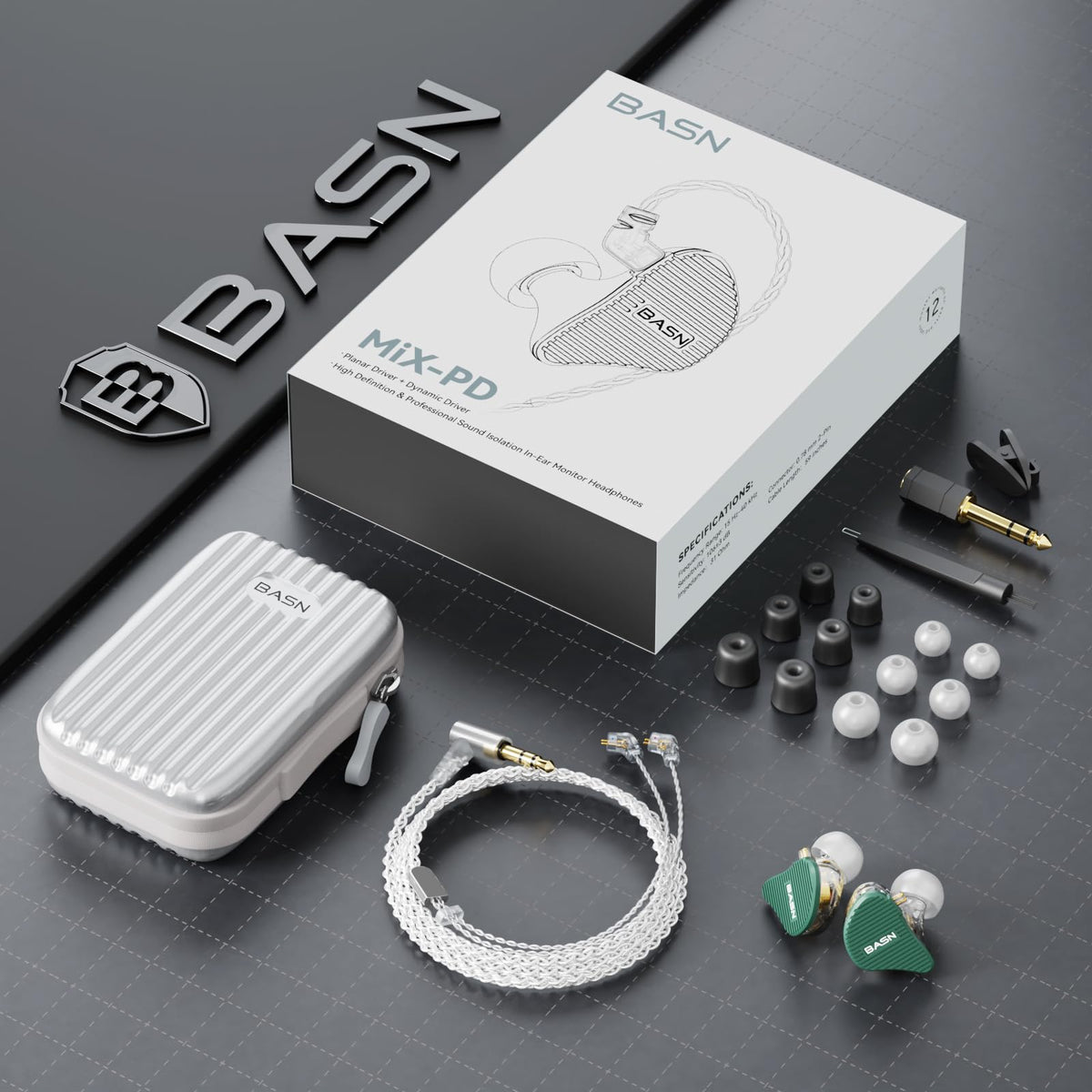 BASN MiX-PD green finish closeup showing color detail and premium craftsmanship