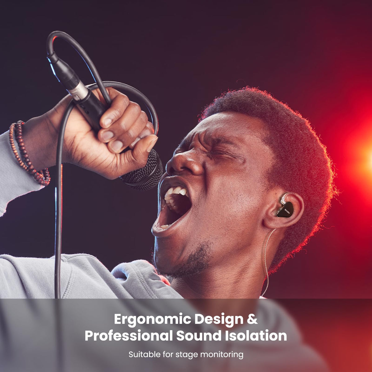 Noise isolation from BASN Mix-PD aids focus in busy environments.
