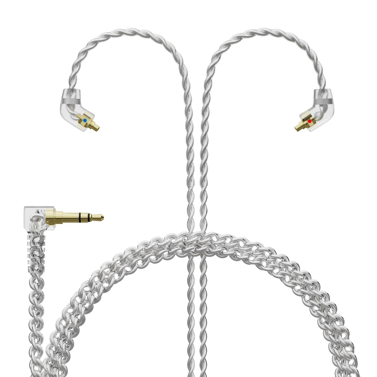 BASNLIFE BASN IEM SC100 MMCX connectors close-up for secure fit