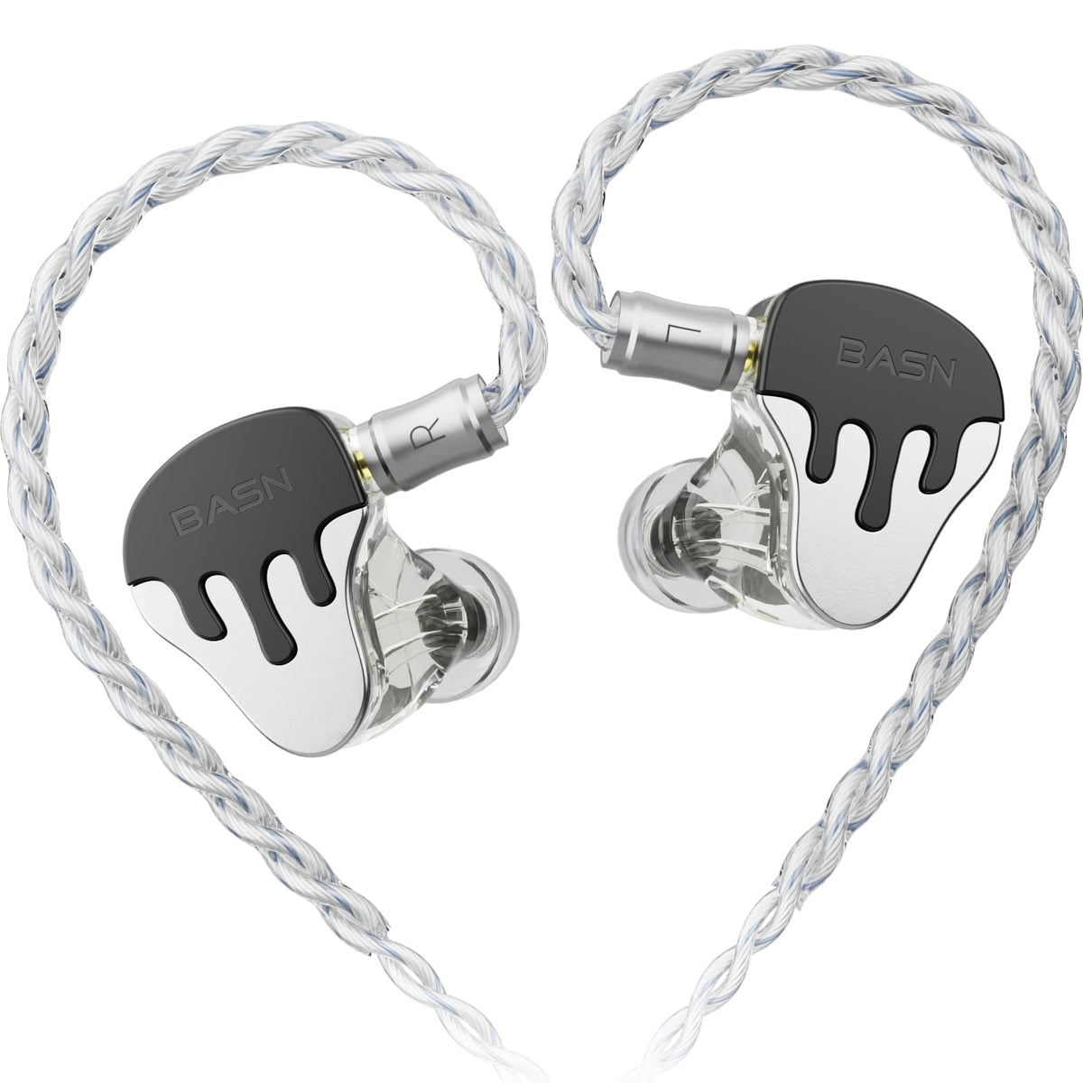 Basnlife BmasterX 6-driver IEM with hybrid design for studio-level clarity on stage.