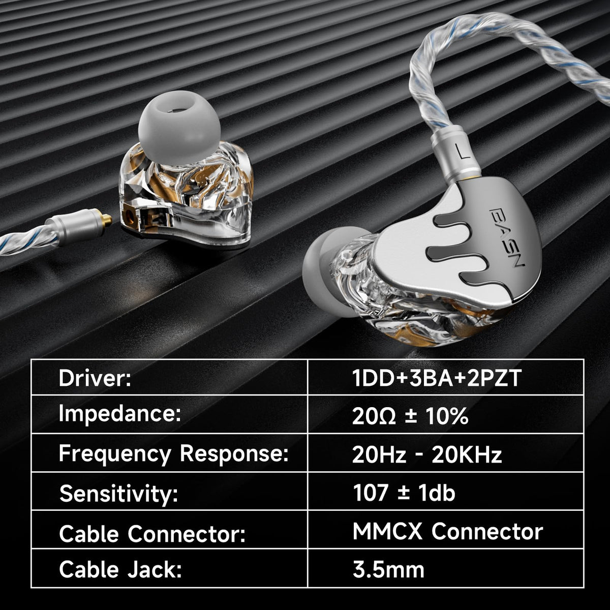 Basnlife BmasterX balanced armature detail for natural vocals and instruments in mixes.