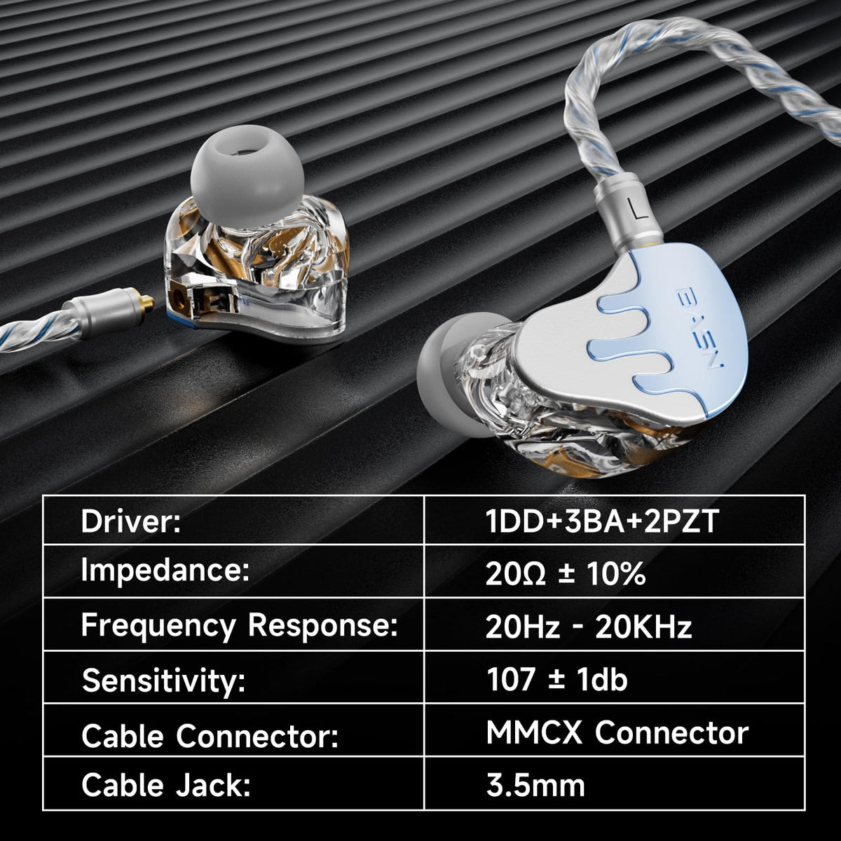 BASNLIFE BmasterX ergonomic shells reduce fatigue for long performances.