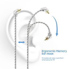 BASNLIFE SC100 MMCX cable with durable exterior and flexibility