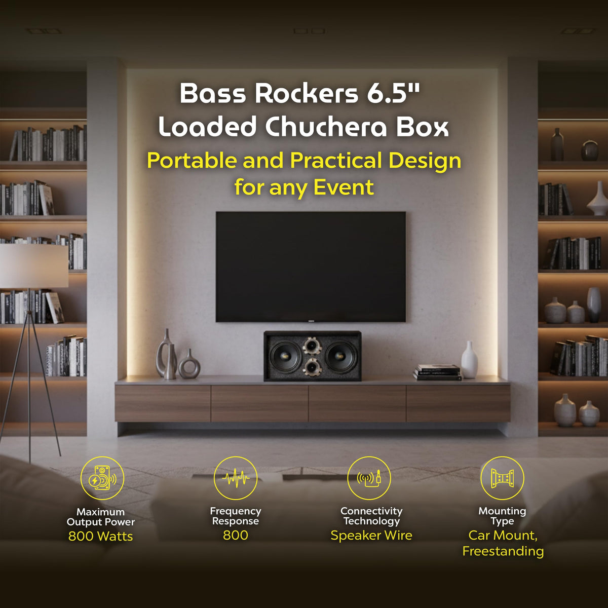Bass Rockers 6.5-inch woofer focuses on punchy bass for mobile setups