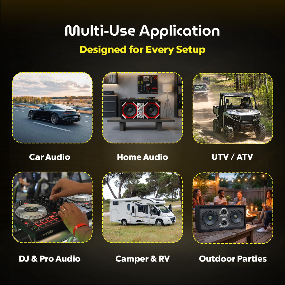 Bass Rockers DJ pro audio use shows reliable performance in demanding settings