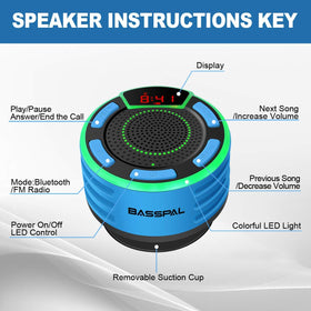 BassPal IPX7 radio mode supports FM listening on the go