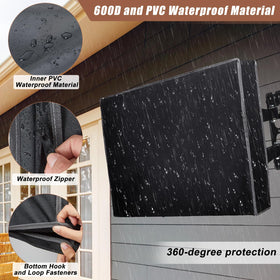 Basumee front-zipper design enables fast viewing without removing the cover.