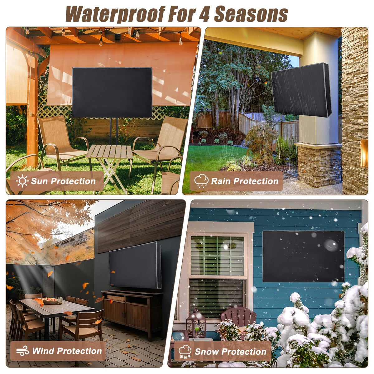 Basumee universal bracket-fit for 28 to 75 inch TVs suits many layouts.