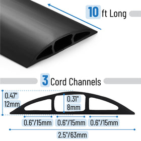 Bates Choice cable protector offers flexible protection for multiple cables in high-traffic areas.