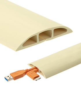 Bates Choice floor cord cover full length protecting cables across long runs.